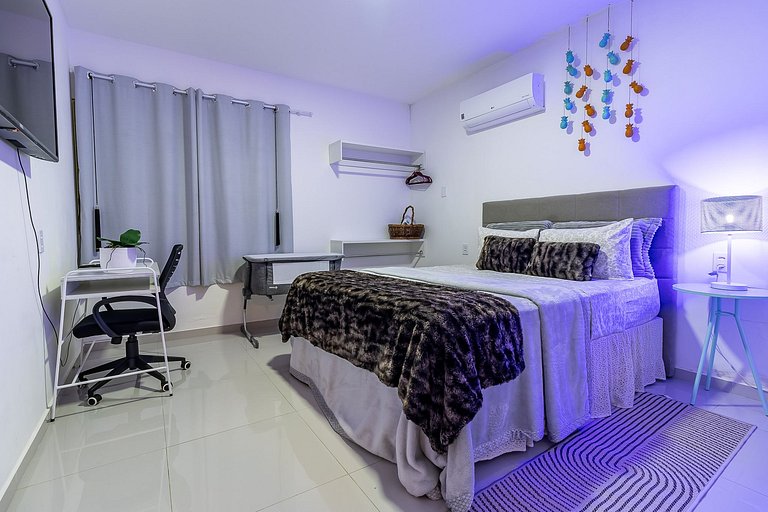 APARTAMENTO 30 METROS DO MAR, PACOTE MENSAL ECÔNOMICO