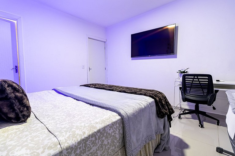 APARTAMENTO 30 METROS DO MAR, PACOTE MENSAL ECÔNOMICO