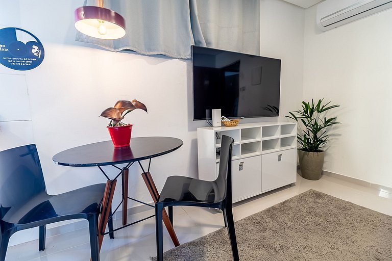 APARTAMENTO 30 METROS DO MAR, PACOTE MENSAL ECÔNOMICO