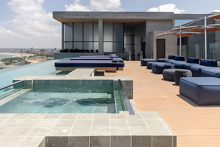 Varanda Vista Mar Rooftop,Recepção 24 horas e Wifi
