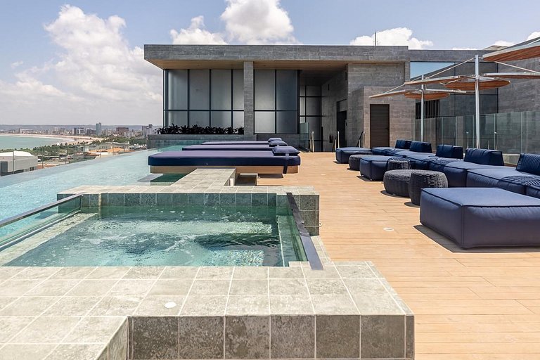 Varanda Vista Mar Rooftop,Recepção 24 horas e Wifi