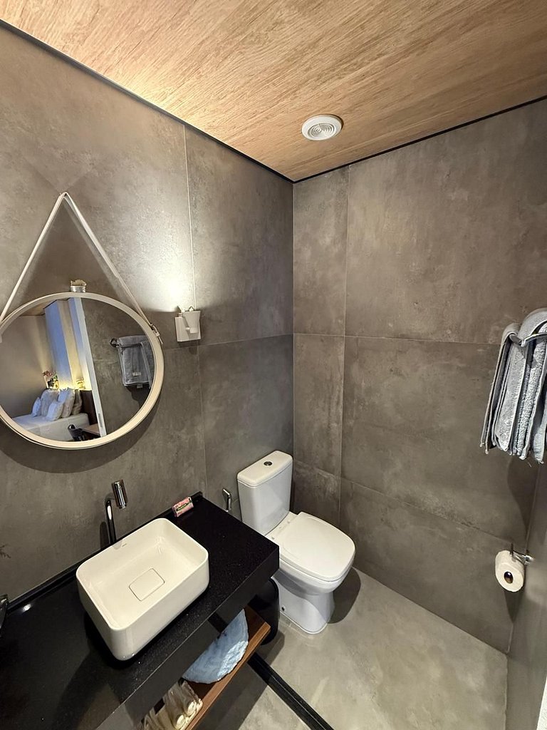 Apartamentos Beira Mar Pajuçara com vista para o mar Varanda